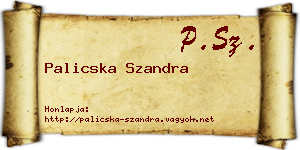 Palicska Szandra névjegykártya